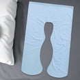 thumbnail image 3 of Almohada de embarazo para dormir en forma de U, almohada de maternidad, soporte para espalda, piernas y vientre, para mujeres embarazadas, color azul, 3 of 7
