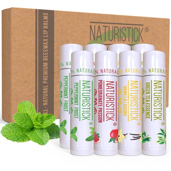 Bálsamo Labial Naturistick Surtido 100% Natural para Hombres, Mujeres y Niños