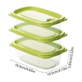 thumbnail image 3 of MTBLYS Recipientes de plástico transparente para almacenar alimentos | Paquete de 3 de 550 ml con tapas de cierre hermético y sello de silicona, 3 of 6
