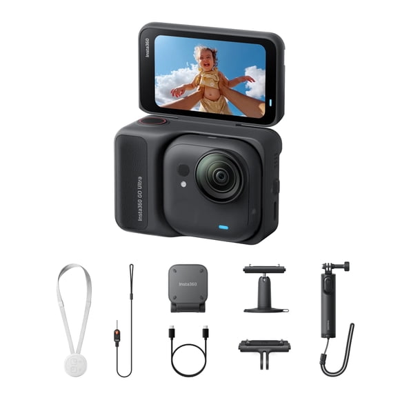Cámara Insta360 GO Ultra Creator Bundle Black 4K 60fps Magnética con IA
