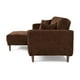thumbnail image 4 of Sala Modular Sofá Cama Reversible De Lino Chocolate Modelo Avocata, 4 of 6