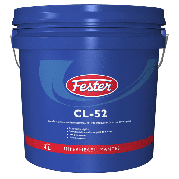 Impermeabilizante Acrílico Fester Cl-52 4l - Azul Fester