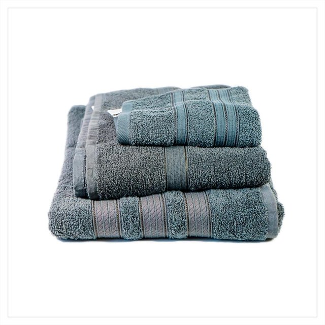 Juego de Toallas Jenin Home Versalles Gris 3 Piezas