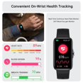 thumbnail image 2 of Rastreador de salud y fitness Sunorshop con pantalla HD de 1,47" e impermeabilidad, 2 of 7
