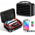 thumbnail image 1 of Compatible con Nintendo Switch Estuche de viaje OLED Kit de accesorios 6 en 1 con protector de pantalla y bolsa de almacenamiento portátil, 1 of 5