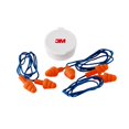 thumbnail image 1 of Tapones para oídos 3M reutilizables con cable NRR 25 dB, paquete de 3, naranja (90716H3-DC), 1 of 4