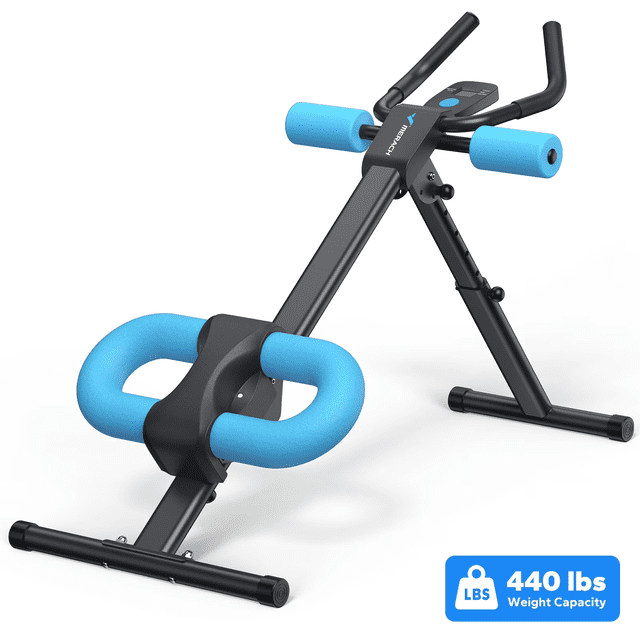 MERACH Entrenadores Abdominales Ajustables para Entrenamiento de Cuerpo Completo, Plegables con Protección de Rodilla