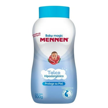 Talco para bebé Mennen Baby Magic Azul Hipoalergénico Protege su Piel 100 g