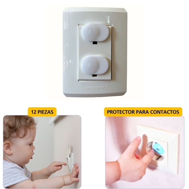 Protector Tapas para Contactos Enchufes 12 piezas Segos Protector Contactos