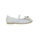 thumbnail image 2 of FLAT BALERINA VESTIR CASUAL LEON MUJER DAMA NIÑA GLITTER BLANCO 1203, 2 of 3