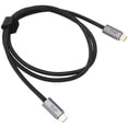 thumbnail image 4 of Cable de datos USB C 3.2 PD100W 8K60Hz Cable de datos USB C multifunción de 20 Gbps para teléfonos celulares, tabletas, computadoras portátiles, 100 cm/39,4 pulgadas, 4 of 12