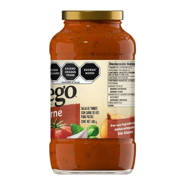 Imagen 3 de Salsa de tomate Campbell's Prego para pastas estilo italana con carne 680 g