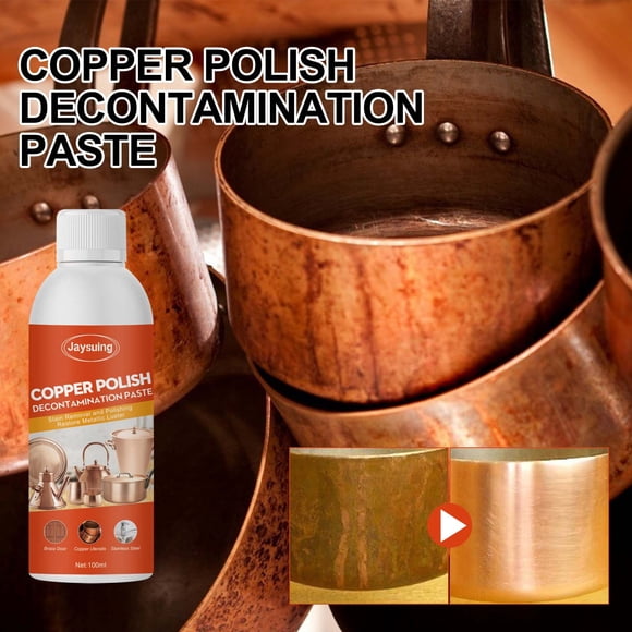 Pasta para Pulir Metales 100ml – Limpiador de Cobre, Removedor de Deslustre y Óxido para Latón, Plata, Aluminio, Acero Inoxidable y Oro – Crema para Pulir Multimetales No Abrasiva