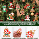 thumbnail image 3 of 30pz Adornos De Hombre Jengibre Decoración Arbol Navidad Kit CAFE, 3 of 4