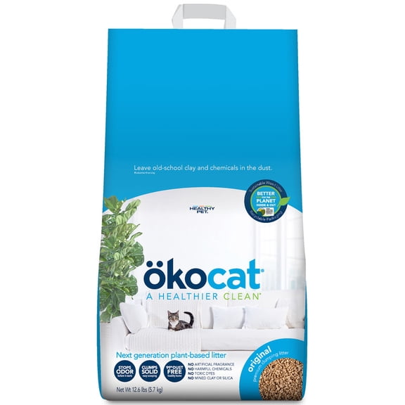 Arena para gatos Okocat Original Medium, aglomerante, 5.7 kg