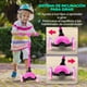 thumbnail image 2 of Hurtle Monopatin Scooter para Niños de 2 a 5 Años, 3 Ruedas con Luces LED, Mini Kickboard con Freno, Manillar Ajustable de 63 cm a 71 cm, Antideslizante, Patin del Diablo, Rosa, 2 of 7