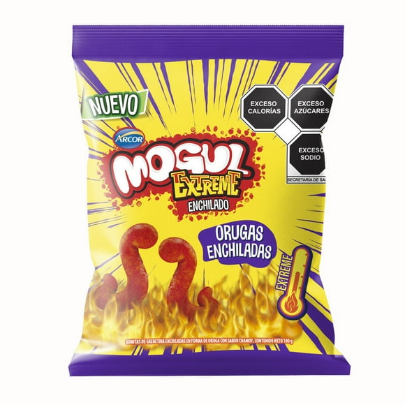 Orugas enchiladas Mogul Extreme sabor chamoy 100 gr