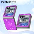 thumbnail image 2 of Funda de teléfono celular KEKBOXQ para Motorola Razr 2024 Purple Glitter, 2 of 7