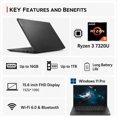 thumbnail image 2 of Notebook Lenovo V15 AMD Ryzen 3 7320U 16GB RAM 512GB SSD 15.6 Pulgadas Windows 11 Pro, 2 of 5
