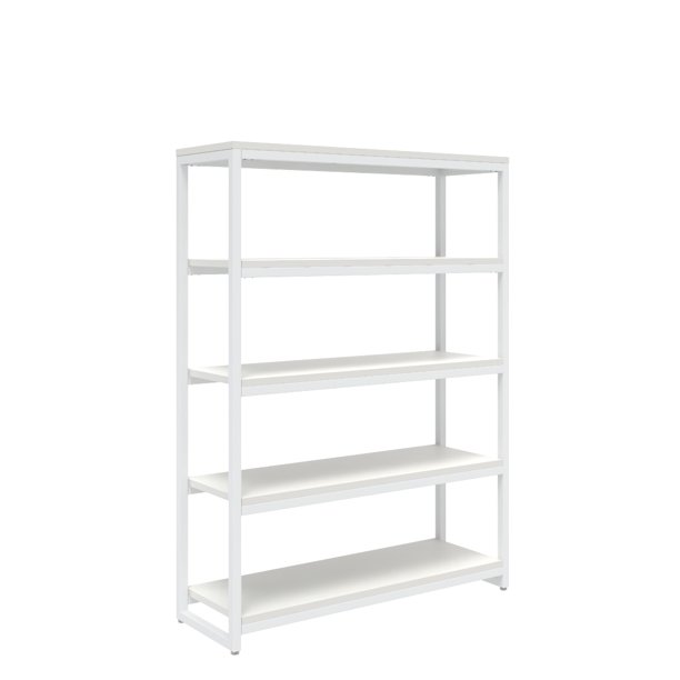 Librero CUBIK 120 h164 Blanco Semi mate-Blanco
