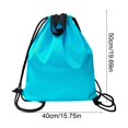thumbnail image 3 of Mochila deportiva impermeable con cordón | Bolsa de gimnasio de tela Oxford Gran Capacidad | Organizador de Viajes Plegable de Fitness | Saco de almacenamiento duradero para exteriores, natación, 3 of 6