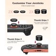 thumbnail image 3 of Estuche para Nintendo Switch 2 (2025)/Switch/OLED, kit 4 en 1, 3 protectores de pantalla transparentes, tapas para pulgares, juego de accesorios con estuche de transporte., 3 of 9