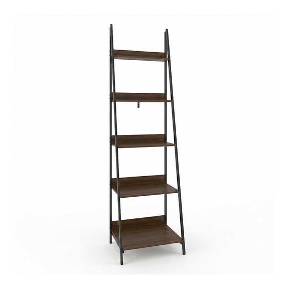 Librero Organizador Playcon 5 Niveles Tipo Madera Nogal