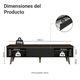 thumbnail image 3 of Mueble Mesa para TV Madesa Reims hasta 80' Negro, 3 of 12