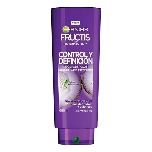 Acondicionador Garnier Fructis control y definición rizos poderosos 650 ml