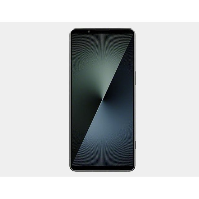 sony xperia 1 vii xq-fs72 5g dual sim 512gb rom 12gb ram gsm unlocked - green Front-facing portrait of the Sony Xperia 1 VII XQ-FS72 (moss green) showing the full 6.5" LTPO OLED display with slim bezels and centered front camera hole, right-side power and volume buttons and matte green frame on a white studio background; modelo internacional, adecuado para redes GSM y uso dual SIM, popular para multimedia y viajes.
