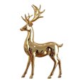 thumbnail image 2 of Ornamento Cuerpo Venado Acero Plated, Ornaments Vinilo Caja Decoración, Estilo Clásico, Alta Resistencia, Fácil Montaje, Metal Frame, 2-Tier Design, For Living Room,topliu, 2 of 9