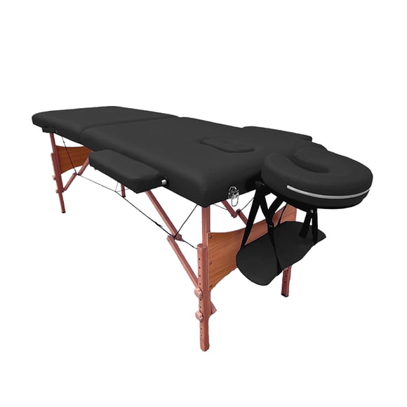 CAMILLA PARA MASAJE PLEGABLE PORTÁTIL Y RECLINABLE COLOR NEGRO LENIVÉ LENIVE CAMA-1N