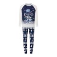 thumbnail image 2 of Pijamas navideñas familiares a juego con estampado de muñecos de nieve y copos de nieve. Conjuntos navideños familiares a juego., 2 of 9