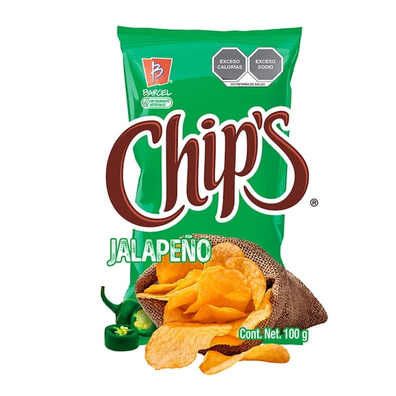 Papas fritas Barcel Chips sabor jalapeño 100 g