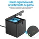 thumbnail image 4 of Baterías PHTEGI Gopro Hero 12/11/10/9 Black 1800mAh con Cargador rápido USB 3 Canales Paquete de 2, 4 of 7