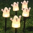 thumbnail image 4 of Luces de jardín fantasma brillantes - Set de decoración de Halloween alimentada por energía solar de 5, encendido/apagado automático, montaje de estaca en el suelo, 4 of 6