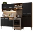 thumbnail image 1 of Cocina Integral Madesa Emilly Pop 229cm Marrón/Negro GREM2290027K, 1 of 10
