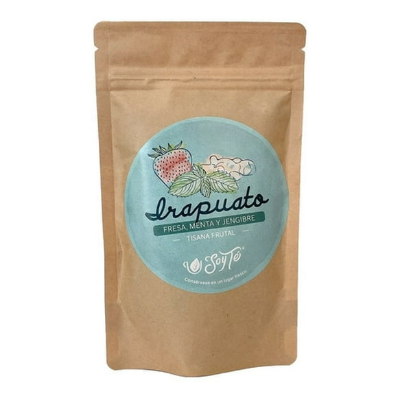 Tisana Frutal Irapuato Fresa Menta Jengibre 100g Soy Té Soy Té Original