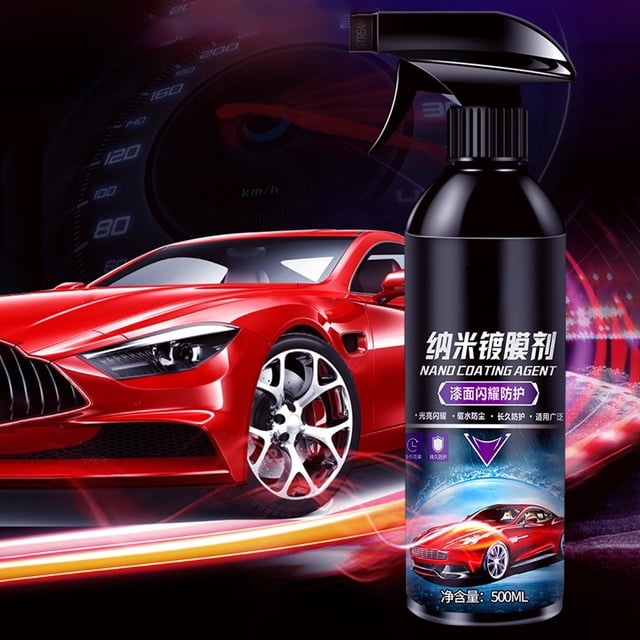 Agente de recubrimiento de pintura automotriz Cera en aerosol Mantenimiento de acristalamiento Cera protectora Fácil de aplicar Alta dureza Repelente al agua 500 ml Agente refrescante de plásticos