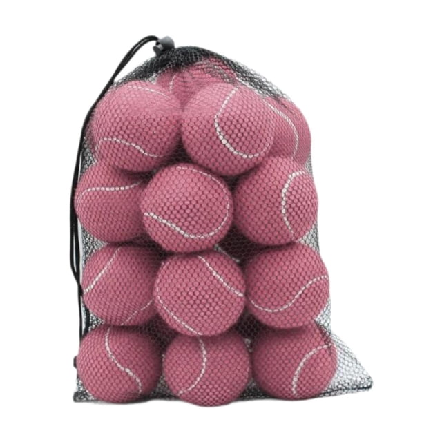 20 Pelotas de tenis Strade Fareast Limited Pelotas de entrenamiento Rosa claro 6,4 cm de diámetro