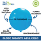 thumbnail image 3 of Pack x2 Globos Gigantes Tilco Balloons Color Azul 72 pulgadas, 3 of 3