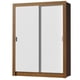 thumbnail image 1 of Ropero Closet Madesa Denver 2 Puertas Corredizas Marrón/Blanco, 1 of 5