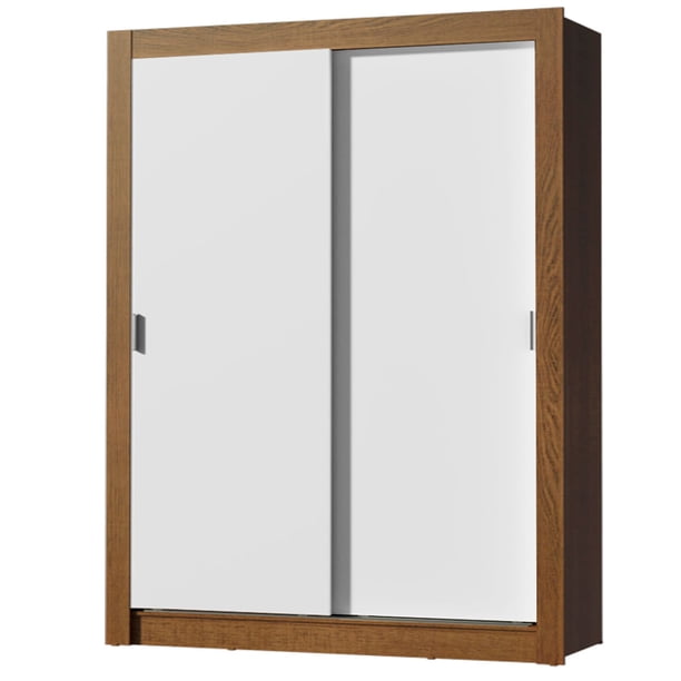 Ropero Closet Madesa Denver 2 Puertas Corredizas Marrón/Blanco