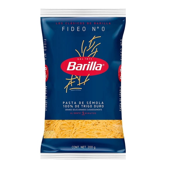 Sopa de fideo Barilla No.0 200 g