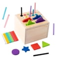 thumbnail image 3 of Cubo de clasificación de formas Juguete de clasificación de formas Cubo de actividades de madera Cubo de actividades para niños y niñas, Regalo de, 3 of 9