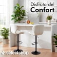 thumbnail image 4 of Set De 4 Bancos De Cocina Barra Silla Taburete Respaldo Alto, 4 of 8