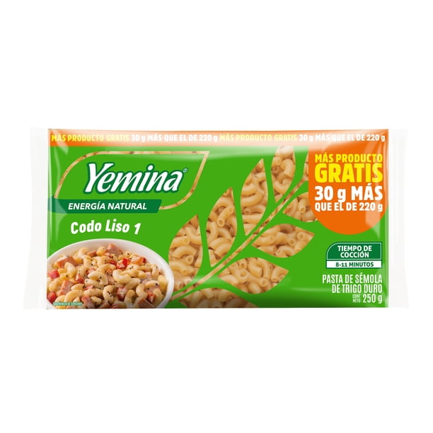 Sopa de pasta Yemina codo liso no.1 250 g
