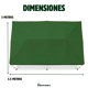 thumbnail image 4 of Repuesto Para Carpa 3x4.5 Color Verde Inmatmex Impermeable, 4 of 4