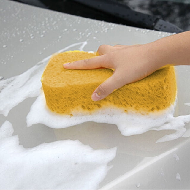 Esponja de alta densidad absorbente de agua Esponja de lavado de coches para limpiar el coche Bloque de esponja de lavado de coches Suministros de limpieza de coches Herramientas de lavado de coches E