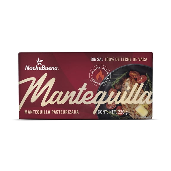 Mantequilla NocheBuena sin sal en barra 220 g